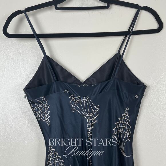 Rare Black Silk Embellished Dress ALT Color ASO Lorelai Gilmore Girls Beaded - Picture 6 of 7